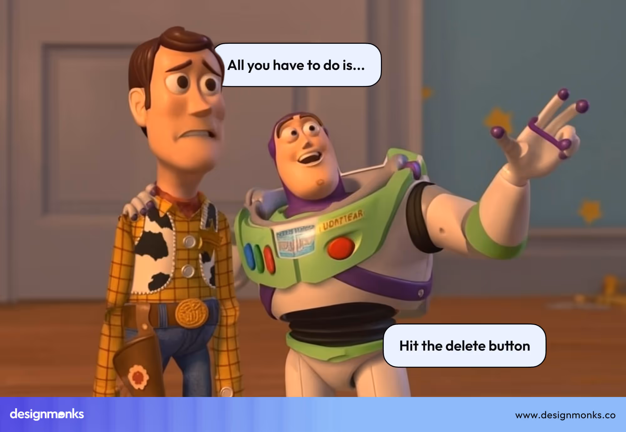 hit the delete button